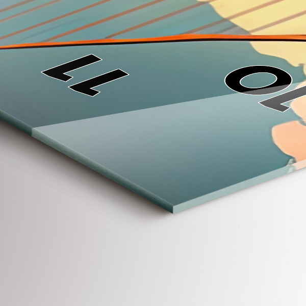 Vertical wall clock San Francisco Bridge