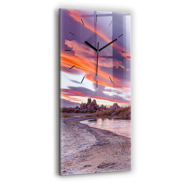 Vertical wall clock California Sunrise