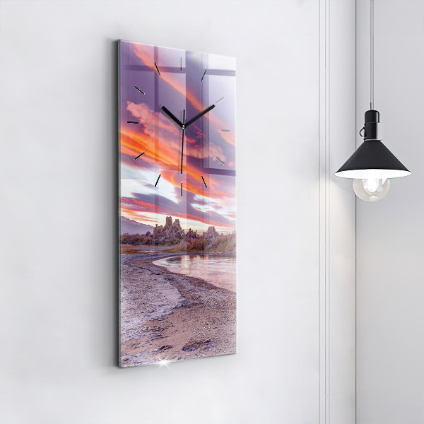 Vertical wall clock California Sunrise