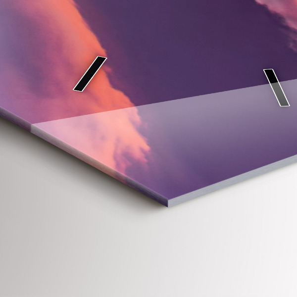 Vertical wall clock California Sunrise