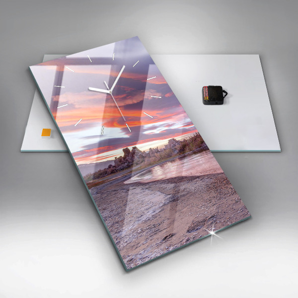 Vertical wall clock California Sunrise