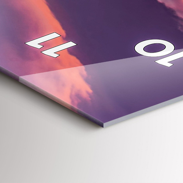 Vertical wall clock California Sunrise