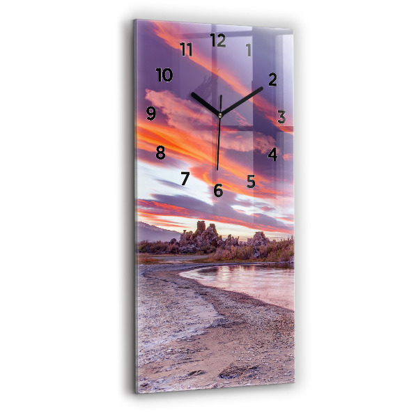 Vertical wall clock California Sunrise