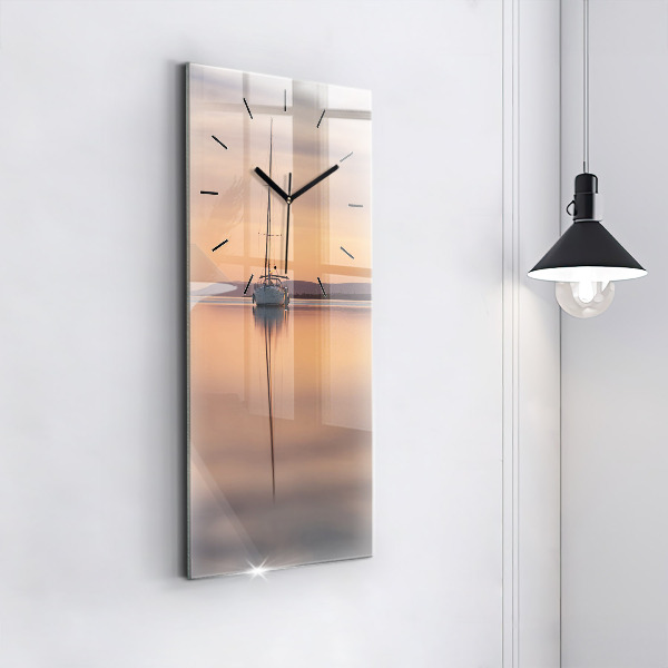 Vertical wall clock Lake Balaton USA