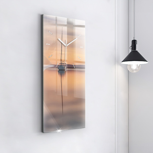 Vertical wall clock Lake Balaton USA