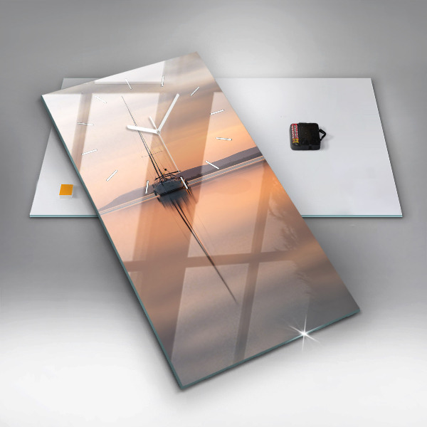 Vertical wall clock Lake Balaton USA