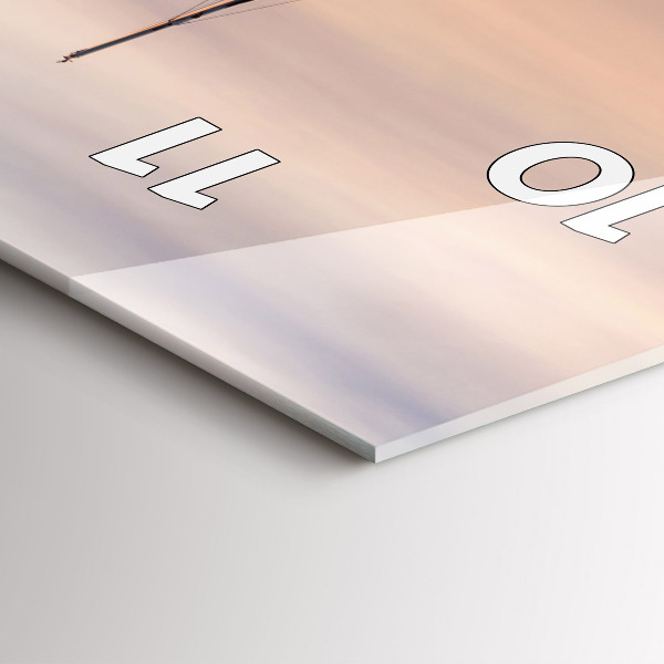 Vertical wall clock Lake Balaton USA