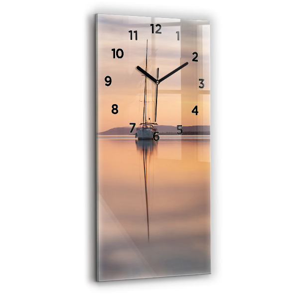 Vertical wall clock Lake Balaton USA
