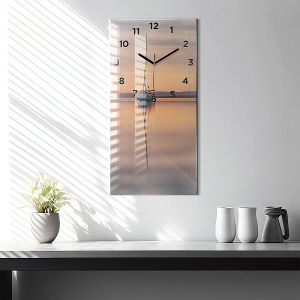 Vertical wall clock Lake Balaton USA