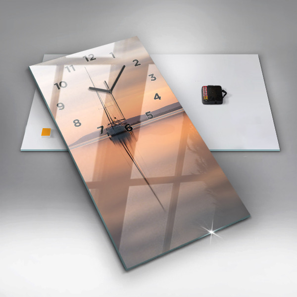 Vertical wall clock Lake Balaton USA