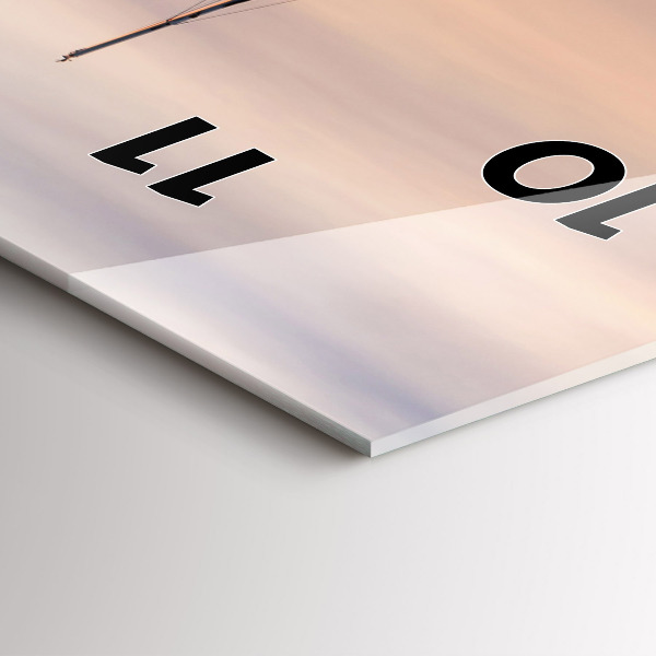 Vertical wall clock Lake Balaton USA