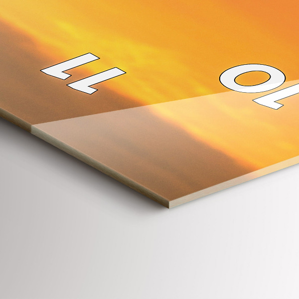 Vertical wall clock Lavender meadow France