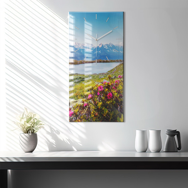 Vertical wall clock Mont Blanc Glacier Chamonix