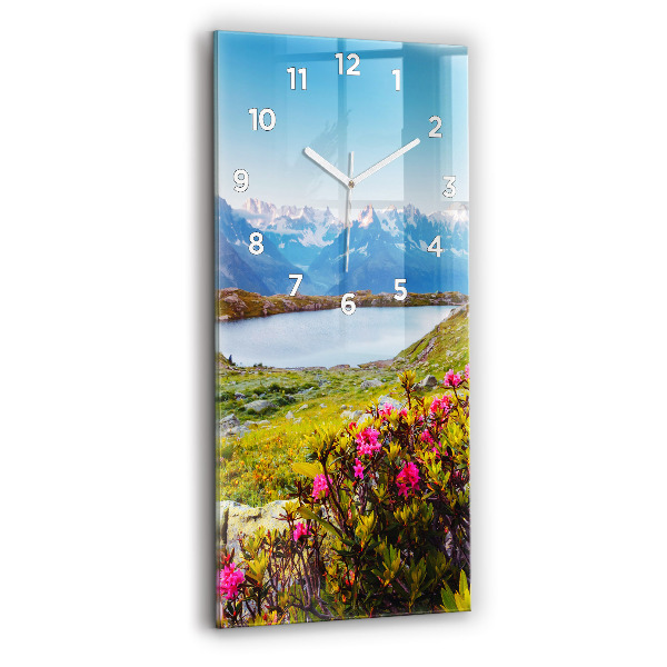 Vertical wall clock Mont Blanc Glacier Chamonix