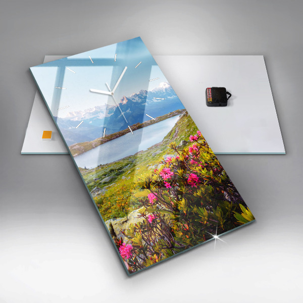 Vertical wall clock Mont Blanc Glacier Chamonix