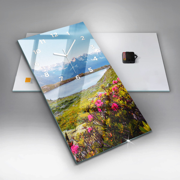 Vertical wall clock Mont Blanc Glacier Chamonix
