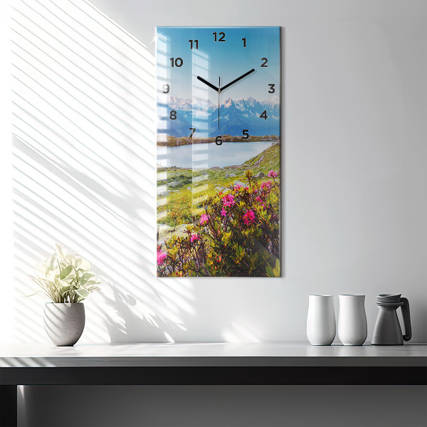 Vertical wall clock Mont Blanc Glacier Chamonix