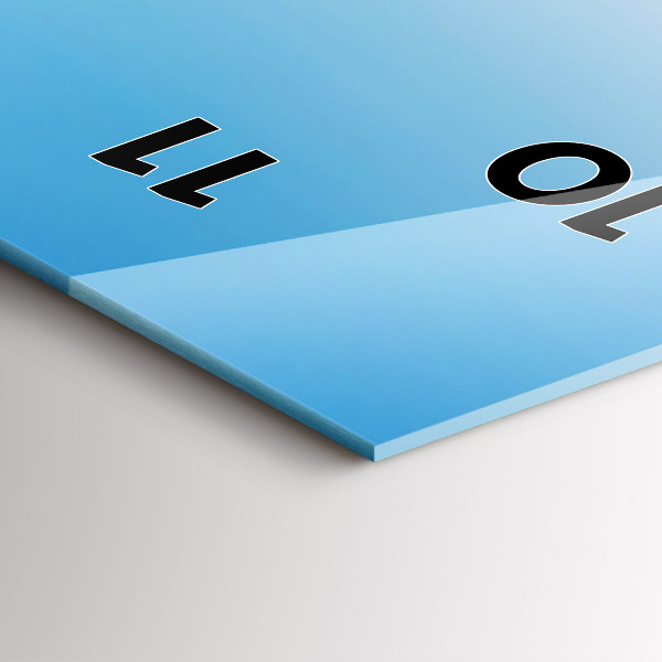 Vertical wall clock Mont Blanc Glacier Chamonix