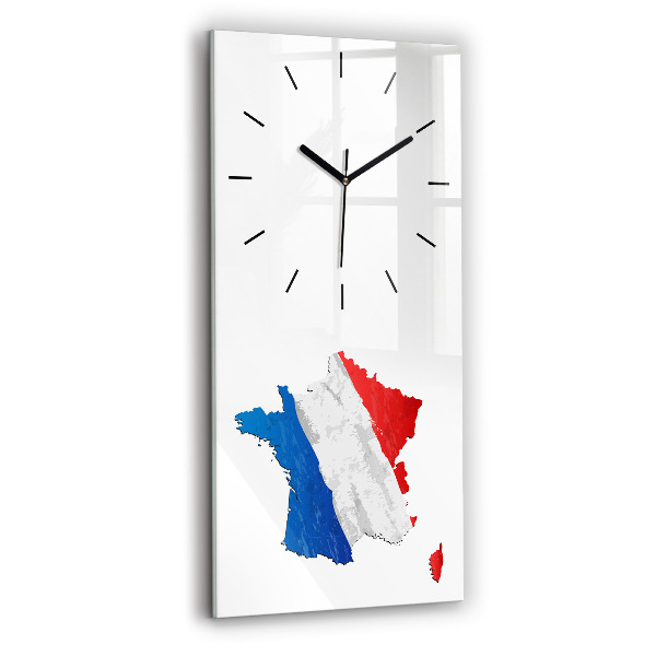 Vertical wall clock Flag of France