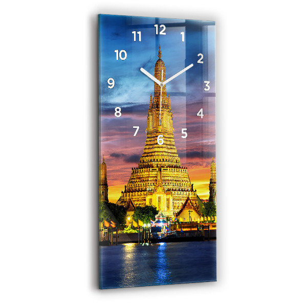 Vertical wall clock Temple in Bangkok Thailand