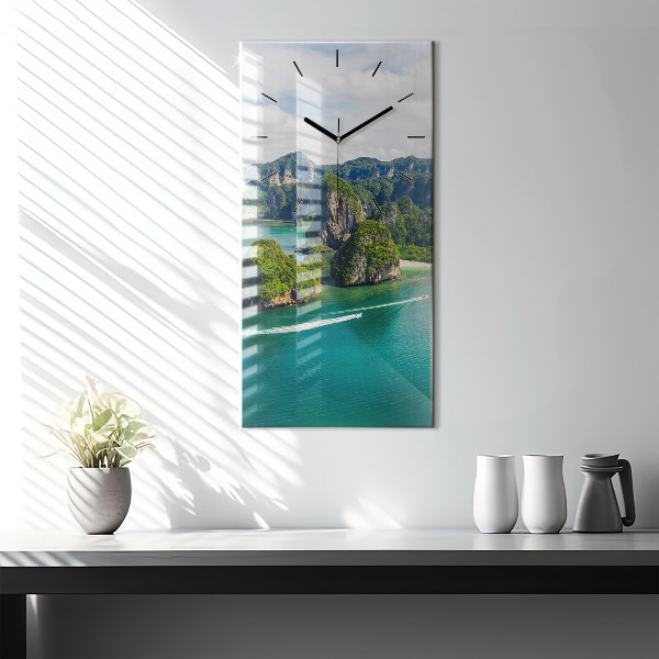 Vertical wall clock Island in Thailand