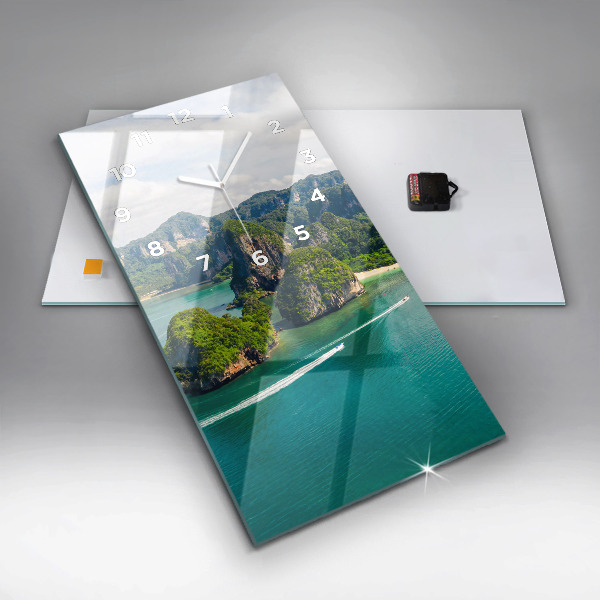 Vertical wall clock Island in Thailand