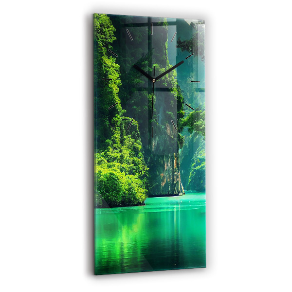 Vertical wall clock Thailand's natural landscape