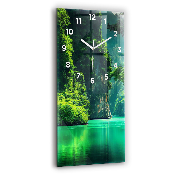Vertical wall clock Thailand's natural landscape