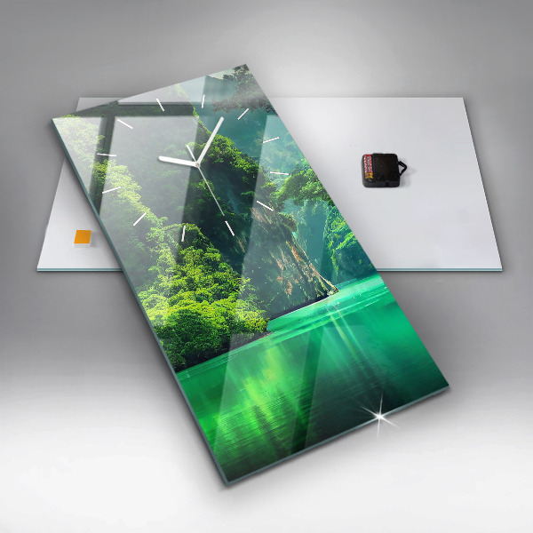 Vertical wall clock Thailand's natural landscape