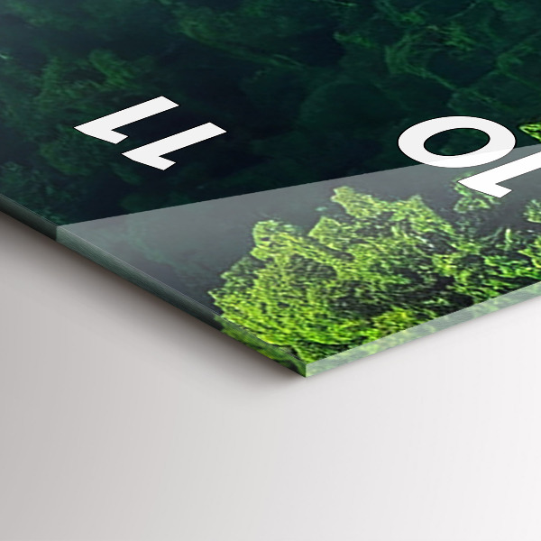 Vertical wall clock Thailand's natural landscape