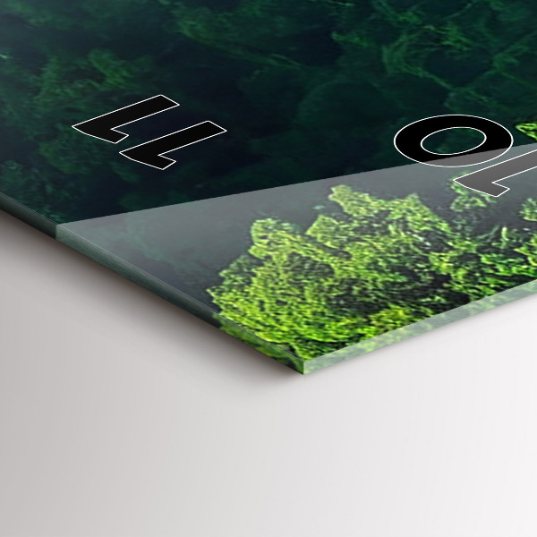 Vertical wall clock Thailand's natural landscape