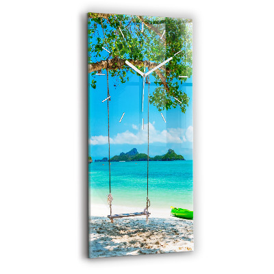Vertical wall clock Sunny island Thailand