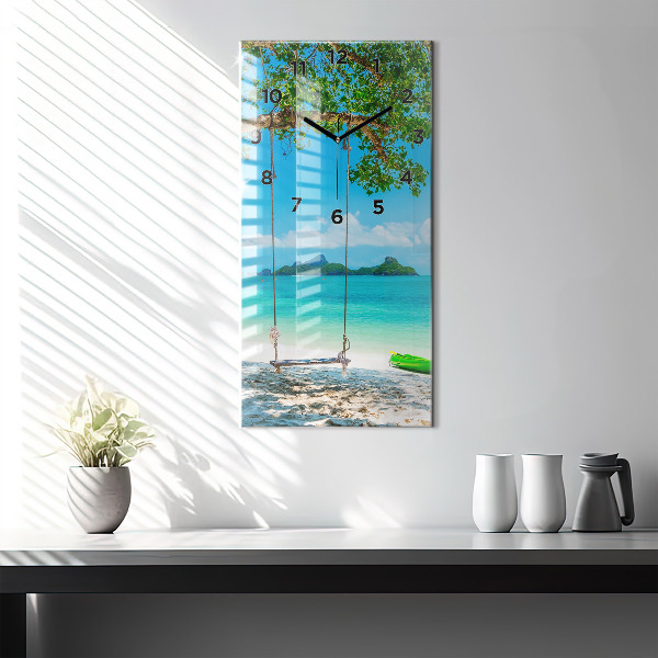 Vertical wall clock Sunny island Thailand