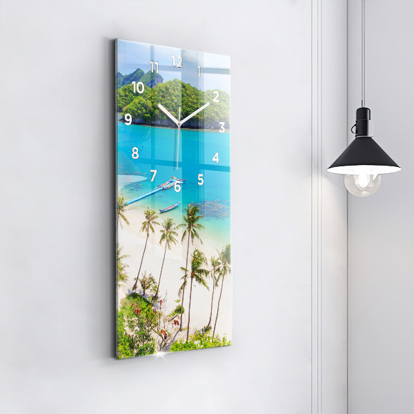 Vertical wall clock National Park Thailand