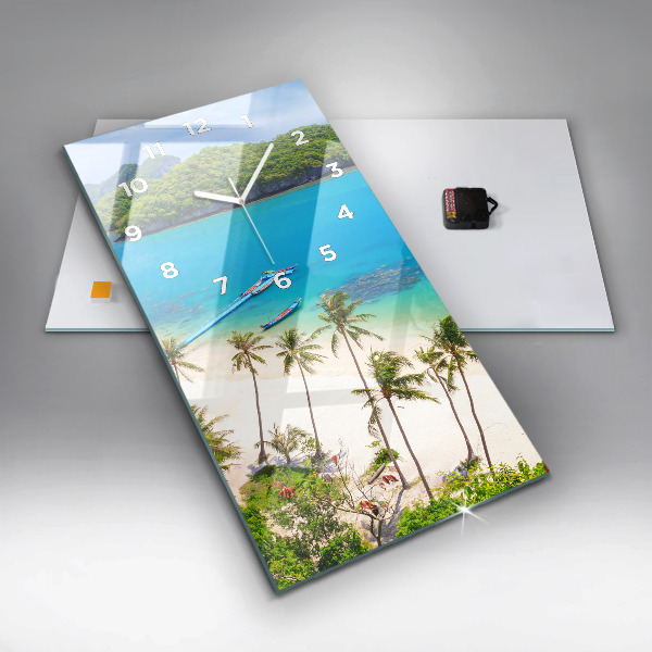 Vertical wall clock National Park Thailand