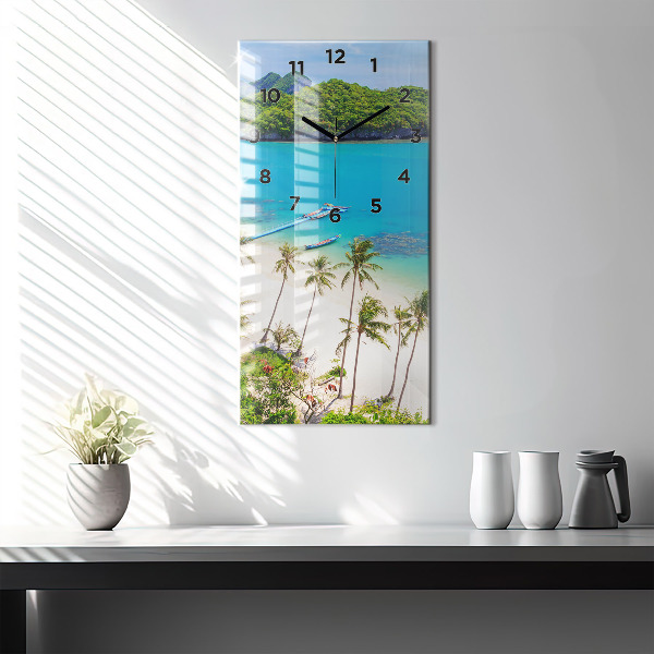 Vertical wall clock National Park Thailand