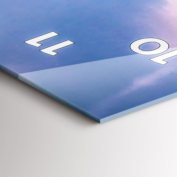 Vertical wall clock Geyser on the island of Iceland