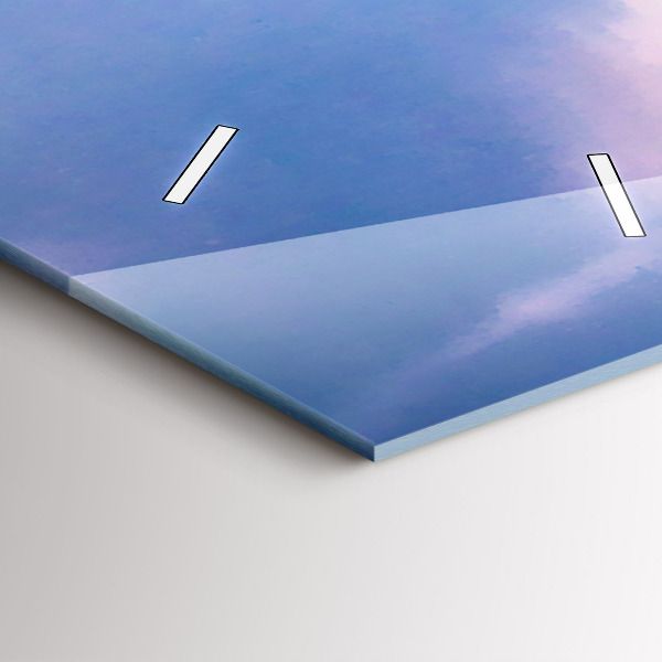 Vertical wall clock Geyser on the island of Iceland