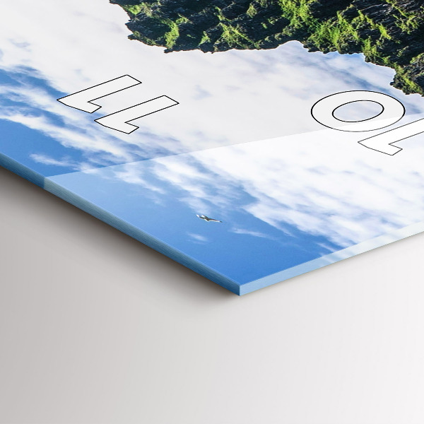 Vertical wall clock Hornstrandir Reserve Iceland