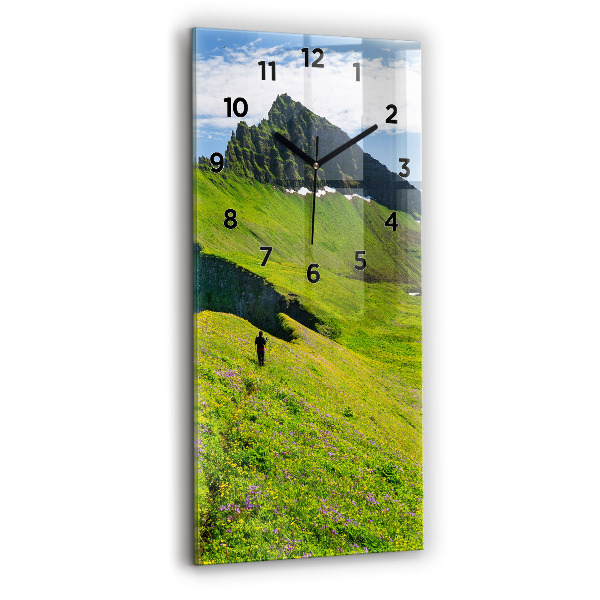 Vertical wall clock Hornstrandir Reserve Iceland