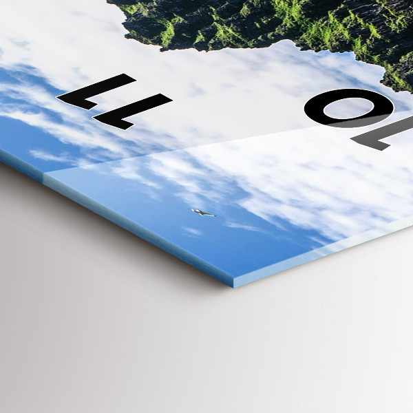 Vertical wall clock Hornstrandir Reserve Iceland