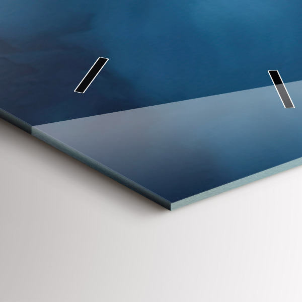 Vertical wall clock Tent in the mountains of Iceland