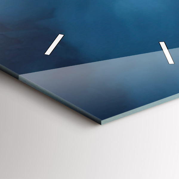 Vertical wall clock Tent in the mountains of Iceland