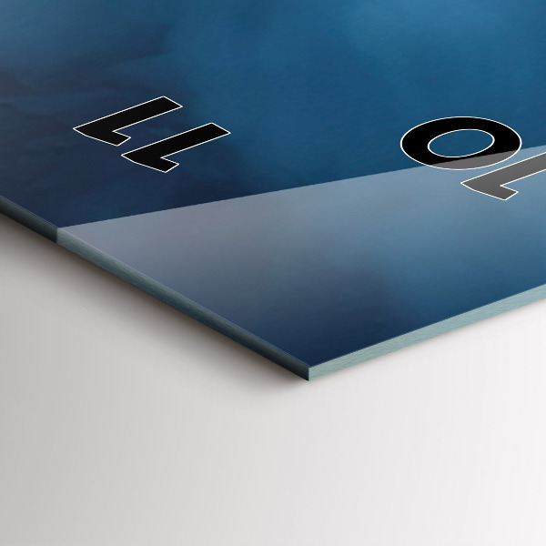 Vertical wall clock Tent in the mountains of Iceland