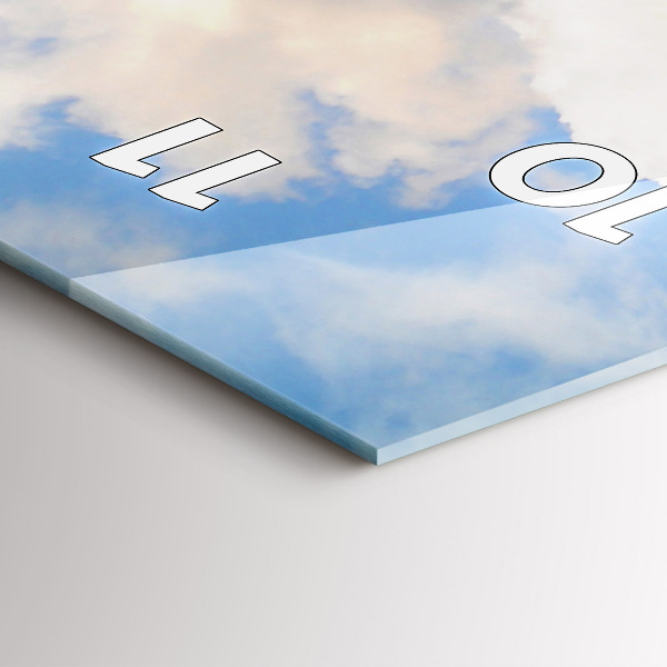 Vertical wall clock Ocean Coast