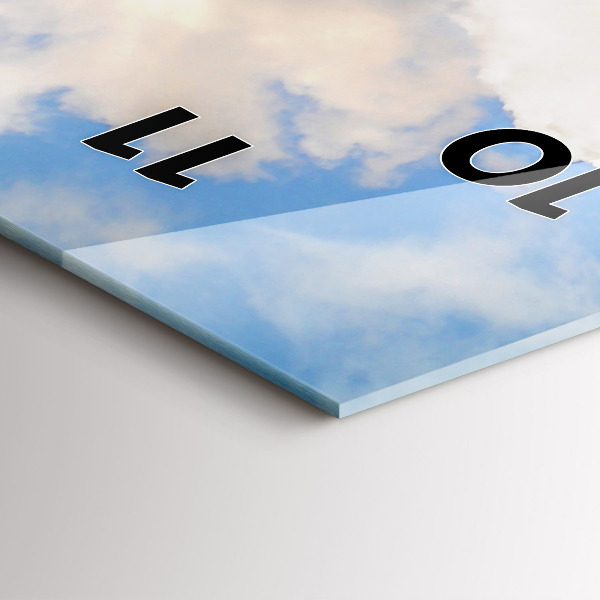 Vertical wall clock Ocean Coast