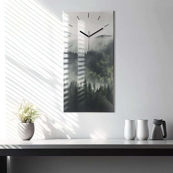 Vertical wall clock Forest Landscape