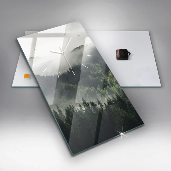 Vertical wall clock Forest Landscape