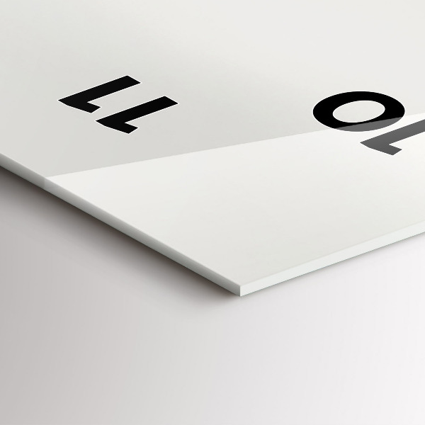 Vertical wall clock Forest Landscape