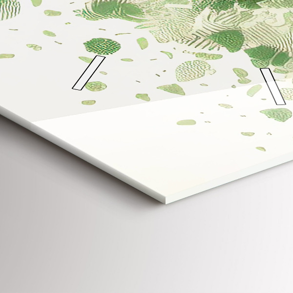 Vertical wall clock Big tree nature